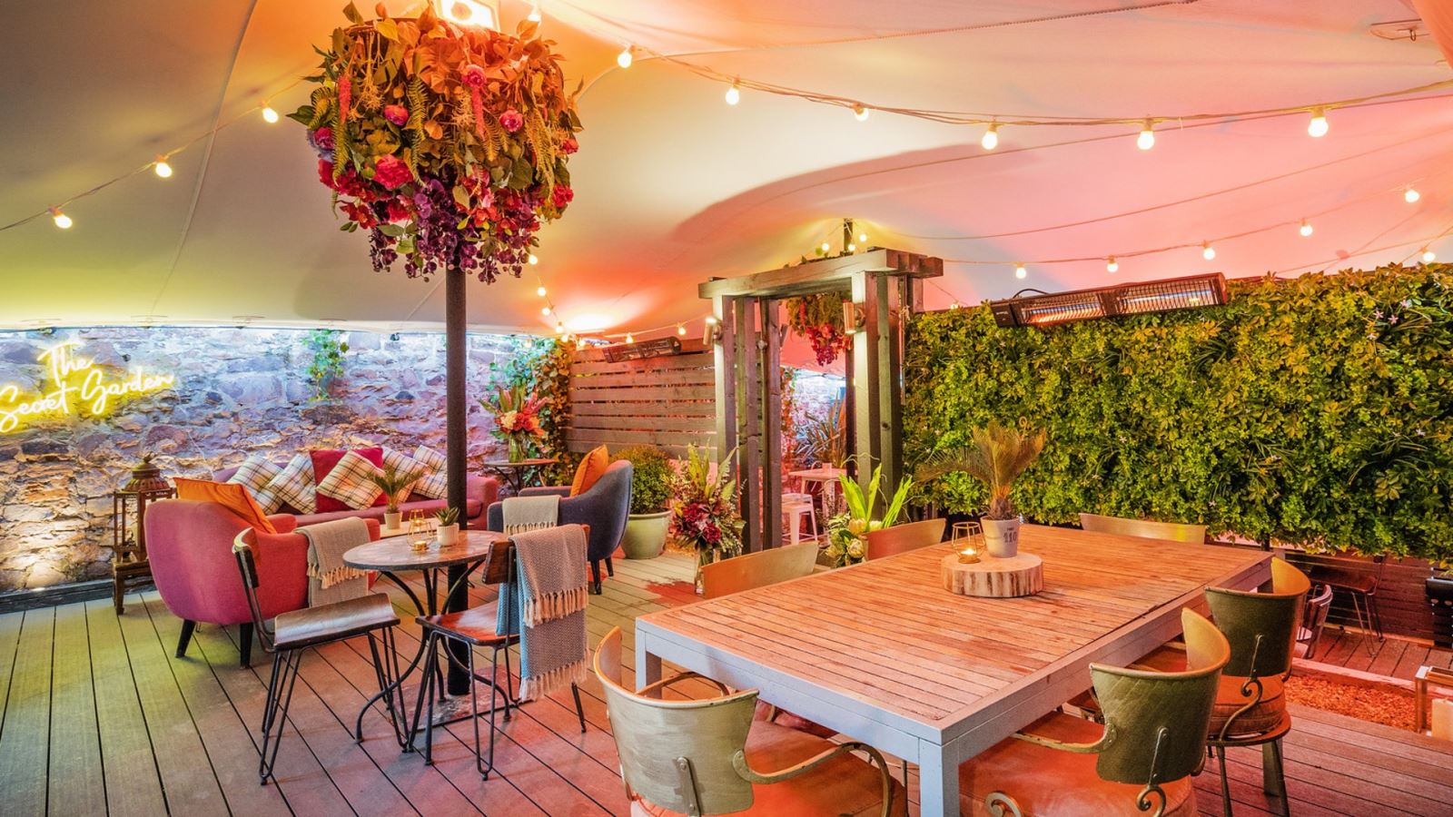 The Secret Garden event space at The Square Kitchen